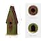 Glitzhome® 13" Hanging Distressed Wood Garden Birdhouse
